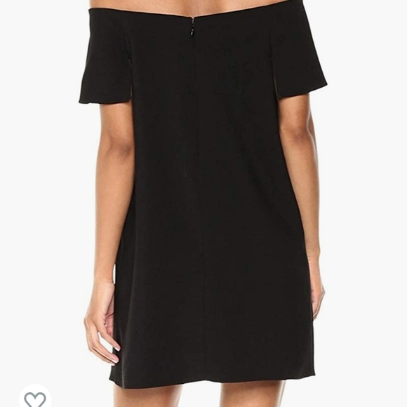 NWT Halston Heritage Off the shoulder black dress, Size 2 - Picture 4 of 8